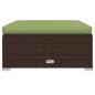 vidaXL 11-tlg. Garten-Lounge-Set mit Kissen Poly Rattan Braun vidaXL 11-tlg. Garten-Lounge-Set mit Kissen Poly Rattan Braun