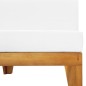vidaXL Modular-Mittelsofa mit Cremeweißen Kissen Akazie Massivholz vidaXL Modular-Mittelsofa mit Cremeweißen Kissen Akazie Massivholz