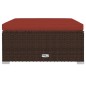vidaXL 13-tlg. Garten-Lounge-Set mit Kissen Poly Rattan Braun vidaXL 13-tlg. Garten-Lounge-Set mit Kissen Poly Rattan Braun