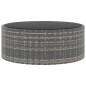 vidaXL 6-tlg. Garten-Lounge-Set mit Auflagen Poly Rattan Grau vidaXL 6-tlg. Garten-Lounge-Set mit Auflagen Poly Rattan Grau