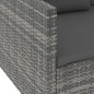 vidaXL 6-tlg. Garten-Lounge-Set mit Auflagen Poly Rattan Grau vidaXL 6-tlg. Garten-Lounge-Set mit Auflagen Poly Rattan Grau