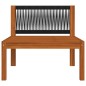 vidaXL Garten-Mittelsofa mit Auflagen Massivholz Akazie vidaXL Garten-Mittelsofa mit Auflagen Massivholz Akazie