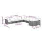 vidaXL 10-tlg. Garten-Lounge-Set mit Kissen Poly Rattan Braun vidaXL 10-tlg. Garten-Lounge-Set mit Kissen Poly Rattan Braun