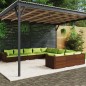 vidaXL 11-tlg. Garten-Lounge-Set mit Kissen Poly Rattan Braun vidaXL 11-tlg. Garten-Lounge-Set mit Kissen Poly Rattan Braun