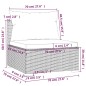 vidaXL 11-tlg. Garten-Lounge-Set mit Kissen Poly Rattan Braun vidaXL 11-tlg. Garten-Lounge-Set mit Kissen Poly Rattan Braun