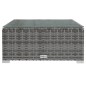 vidaXL 11-tlg. Garten-Lounge-Set mit Kissen Poly Rattan Grau vidaXL 11-tlg. Garten-Lounge-Set mit Kissen Poly Rattan Grau