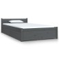 vidaXL Bett mit Schubladen Grau 90x190 cm vidaXL Bett mit Schubladen Grau 90x190 cm