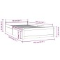 vidaXL Bett mit Schubladen Grau 90x190 cm vidaXL Bett mit Schubladen Grau 90x190 cm