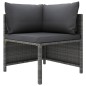 vidaXL 2-Sitzer-Gartensofa mit Polstern Grau Poly Rattan vidaXL 2-Sitzer-Gartensofa mit Polstern Grau Poly Rattan