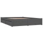vidaXL Bett mit Schubladen Grau 150x200 cm vidaXL Bett mit Schubladen Grau 150x200 cm