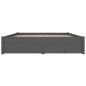vidaXL Bett mit Schubladen Grau 150x200 cm vidaXL Bett mit Schubladen Grau 150x200 cm