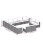 vidaXL 13-tlg. Garten-Lounge-Set mit Kissen Braun Poly Rattan vidaXL 13-tlg. Garten-Lounge-Set mit Kissen Braun Poly Rattan