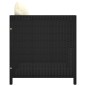 vidaXL Gartensofa mit Kissen Schwarz Poly Rattan vidaXL Gartensofa mit Kissen Schwarz Poly Rattan