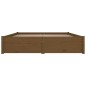 vidaXL Bett mit Schubladen Honigbraun 140x190 cm vidaXL Bett mit Schubladen Honigbraun 140x190 cm