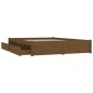 vidaXL Bett mit Schubladen Honigbraun 140x190 cm vidaXL Bett mit Schubladen Honigbraun 140x190 cm