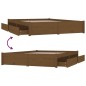 vidaXL Bett mit Schubladen Honigbraun 140x190 cm vidaXL Bett mit Schubladen Honigbraun 140x190 cm