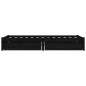 vidaXL Bett mit Schubladen Schwarz 90x200 cm vidaXL Bett mit Schubladen Schwarz 90x200 cm