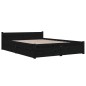 vidaXL Bett mit Schubladen Schwarz 120x200 cm vidaXL Bett mit Schubladen Schwarz 120x200 cm