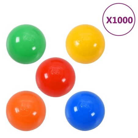 vidaXL Bälle für Bällebad 1000 Stk. Mehrfarbig