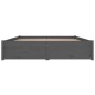 vidaXL Bett mit Schubladen Grau 140x200 cm vidaXL Bett mit Schubladen Grau 140x200 cm