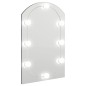 vidaXL Spiegel mit LED-Leuchten 60x40 cm Glas Bogenförmig vidaXL Spiegel mit LED-Leuchten 60x40 cm Glas Bogenförmig
