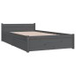 vidaXL Bett mit Schubladen Grau 90x200 cm vidaXL Bett mit Schubladen Grau 90x200 cm