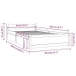 vidaXL Bett mit Schubladen Grau 90x200 cm vidaXL Bett mit Schubladen Grau 90x200 cm