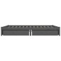 vidaXL Bett mit Schubladen Grau 140x190 cm vidaXL Bett mit Schubladen Grau 140x190 cm