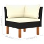 Ecksofas 2 Stk. Poly Rattan und Eukalyptus Massivholz Ecksofas 2 Stk. Poly Rattan und Eukalyptus Massivholz