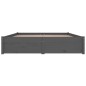 vidaXL Bett mit Schubladen Grau 135x190 cm vidaXL Bett mit Schubladen Grau 135x190 cm