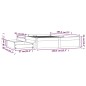 vidaXL Bett mit Schubladen Grau 135x190 cm vidaXL Bett mit Schubladen Grau 135x190 cm