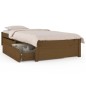 vidaXL Bett mit Schubladen Honigbraun 90x200 cm vidaXL Bett mit Schubladen Honigbraun 90x200 cm