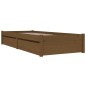 vidaXL Bett mit Schubladen Honigbraun 90x200 cm vidaXL Bett mit Schubladen Honigbraun 90x200 cm