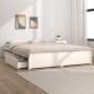 vidaXL Bett mit Schubladen Weiß 135x190 cm vidaXL Bett mit Schubladen Weiß 135x190 cm