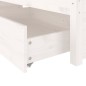 vidaXL Bett mit Schubladen Weiß 135x190 cm vidaXL Bett mit Schubladen Weiß 135x190 cm