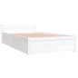 vidaXL Bett mit Schubladen Weiß 90x190 cm vidaXL Bett mit Schubladen Weiß 90x190 cm
