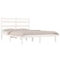 vidaXL Massivholzbett Weiß Kiefer 140x190 cm vidaXL Massivholzbett Weiß Kiefer 140x190 cm