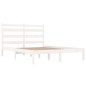 vidaXL Massivholzbett Weiß Kiefer 140x190 cm vidaXL Massivholzbett Weiß Kiefer 140x190 cm