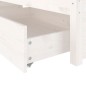 vidaXL Bett mit mit Schubladen Weiß 140x190 cm vidaXL Bett mit mit Schubladen Weiß 140x190 cm