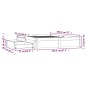 vidaXL Bett mit mit Schubladen Weiß 140x190 cm vidaXL Bett mit mit Schubladen Weiß 140x190 cm