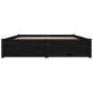 vidaXL Bett mit Schubladen Schwarz 120x190 cm vidaXL Bett mit Schubladen Schwarz 120x190 cm