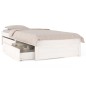 vidaXL Bett mit Schubladen Weiß 90x190 cm vidaXL Bett mit Schubladen Weiß 90x190 cm