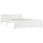 vidaXL Bett mit Schubladen Weiß 135x190 cm vidaXL Bett mit Schubladen Weiß 135x190 cm