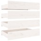 vidaXL Bett mit Schubladen Weiß 135x190 cm vidaXL Bett mit Schubladen Weiß 135x190 cm