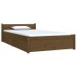 vidaXL Bett mit Schubladen Honigbraun 90x200 cm vidaXL Bett mit Schubladen Honigbraun 90x200 cm