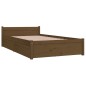 vidaXL Bett mit Schubladen Honigbraun 90x200 cm vidaXL Bett mit Schubladen Honigbraun 90x200 cm