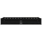 vidaXL Bett mit Schubladen Schwarz 90x190 cm vidaXL Bett mit Schubladen Schwarz 90x190 cm