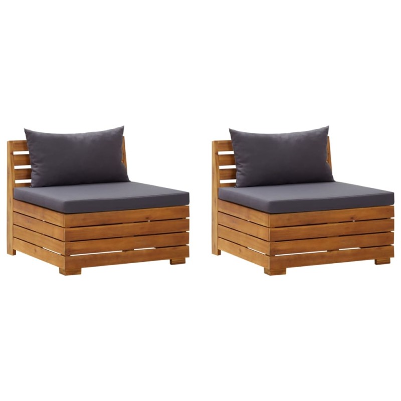 vidaXL 2-Sitzer-Gartensofa mit Kissen Massivholz Akazie vidaXL 2-Sitzer-Gartensofa mit Kissen Massivholz Akazie