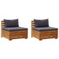 vidaXL 2-Sitzer-Gartensofa mit Kissen Massivholz Akazie vidaXL 2-Sitzer-Gartensofa mit Kissen Massivholz Akazie