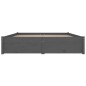vidaXL Bett mit Schubladen Grau 120x200 cm vidaXL Bett mit Schubladen Grau 120x200 cm